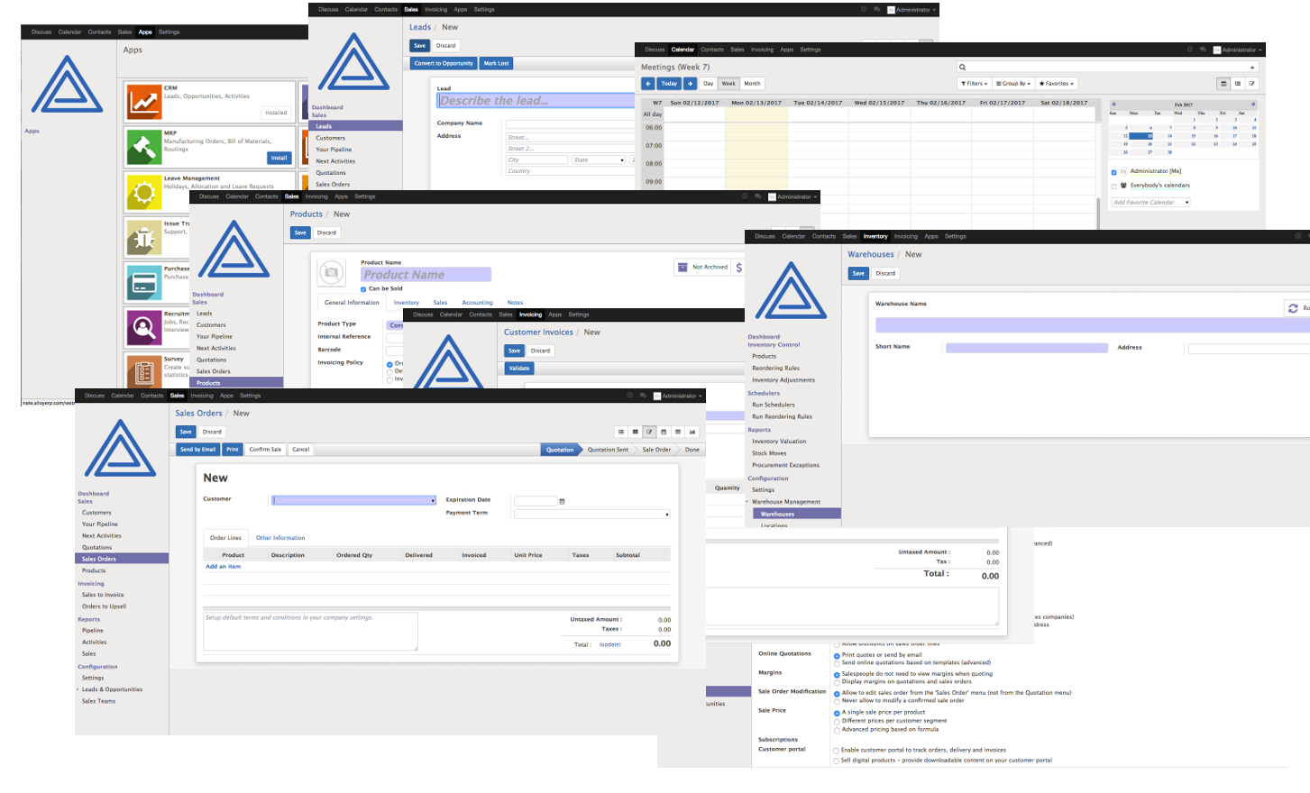 Alloy ERP Software Screenshots